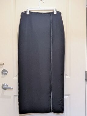 EUC Joseph Ribkoff 14 Vintage 90s Adjustable Slit Tuxedo Skirt